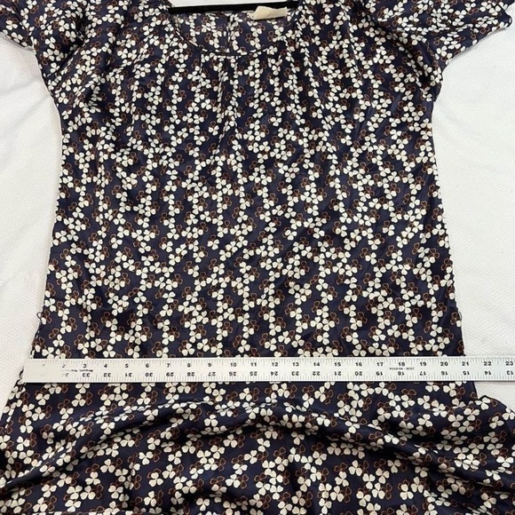 Converse John Varvatos Blue Silk Short Sleeve Dress - Picture 5 of 10